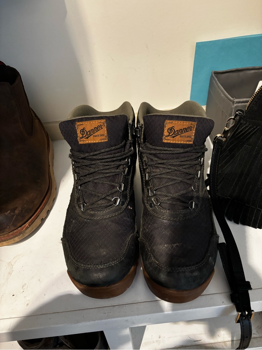 Danner Black and Brown Men's Trail Boots